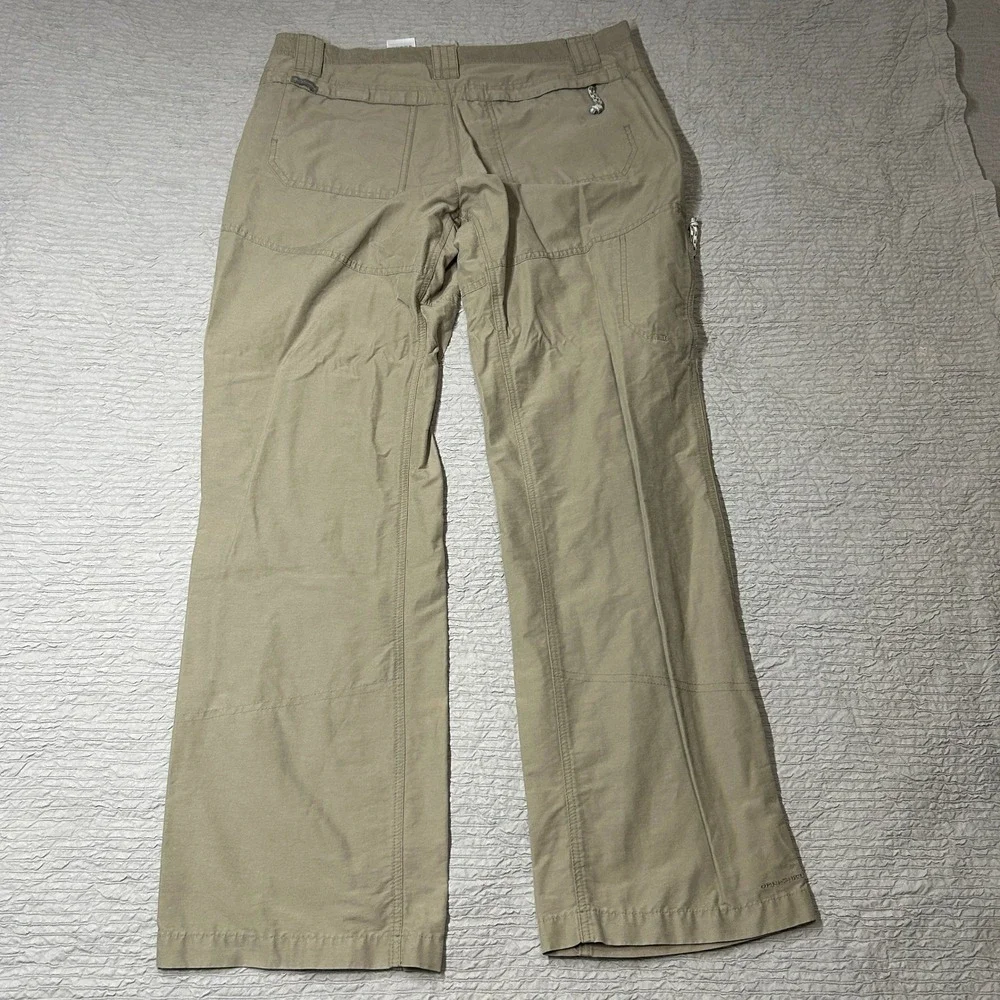 Columbia Omni-Shield Mens Khaki Tan Outdoor Hiking Utility Pants 34x32 AM8318